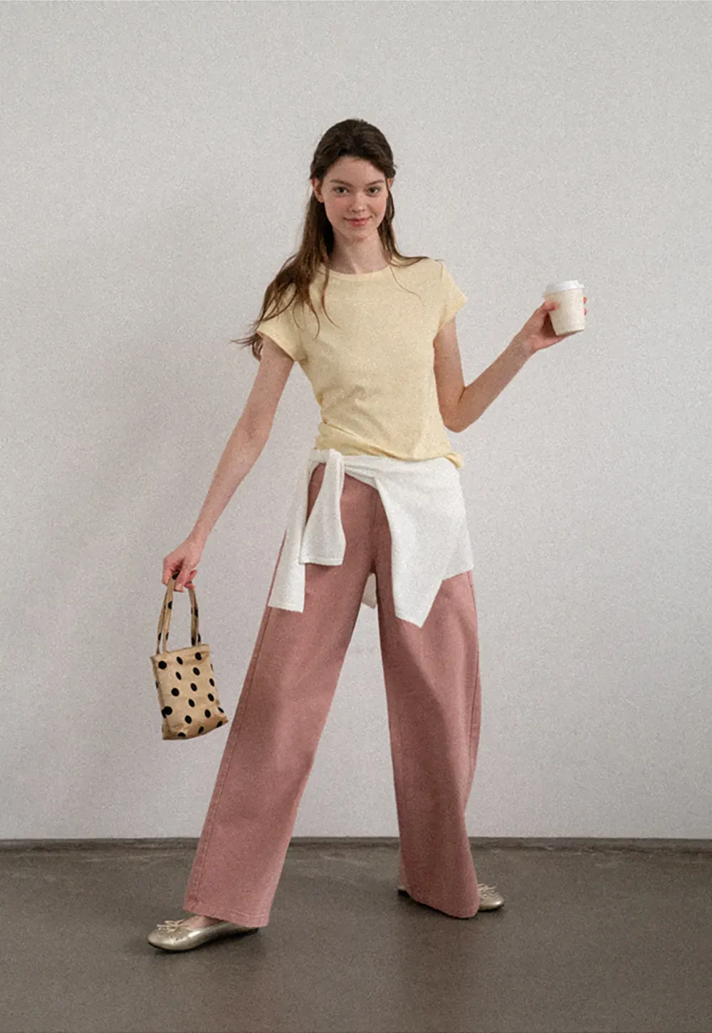 Round Neck Short Sleeve Fitted T Shirt