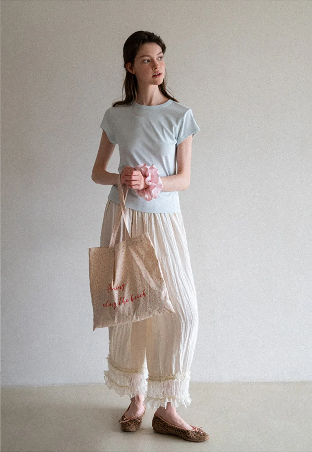 Round Neck Short Sleeve Fitted T Shirt