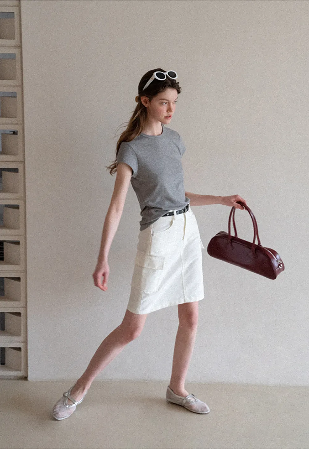 Round Neck Short Sleeve Fitted T Shirt