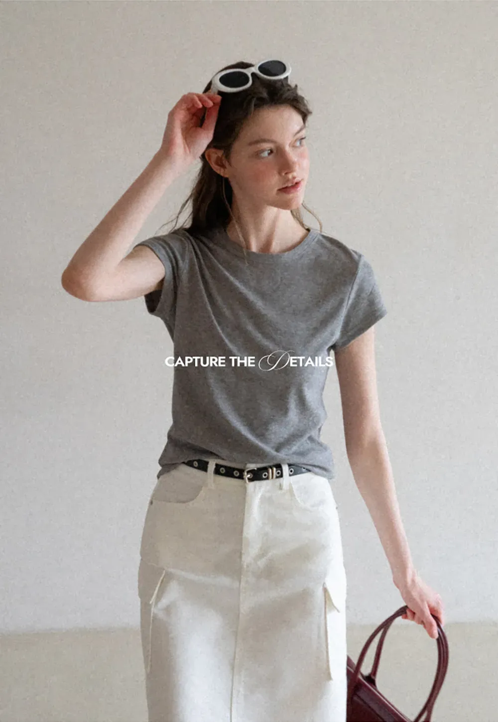 Round Neck Short Sleeve Fitted T Shirt