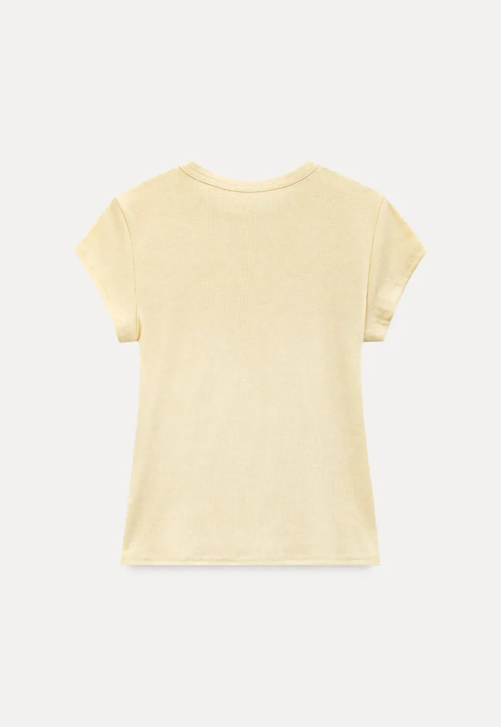 Round Neck Short Sleeve Fitted T Shirt