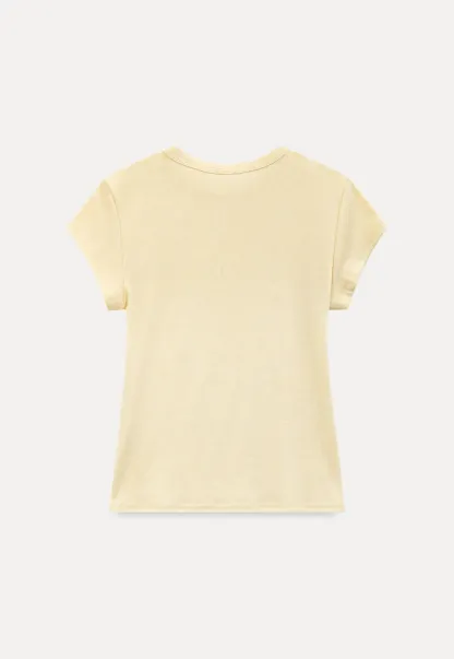 Round Neck Short Sleeve Fitted T Shirt