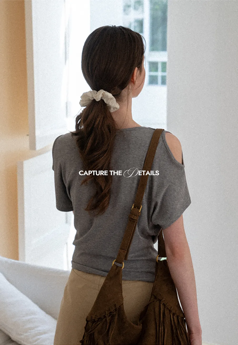 Draped Cowl Neck Short Sleeve T-shirt