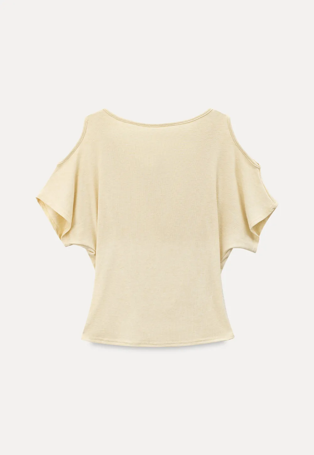 Draped Cowl Neck Short Sleeve T-shirt