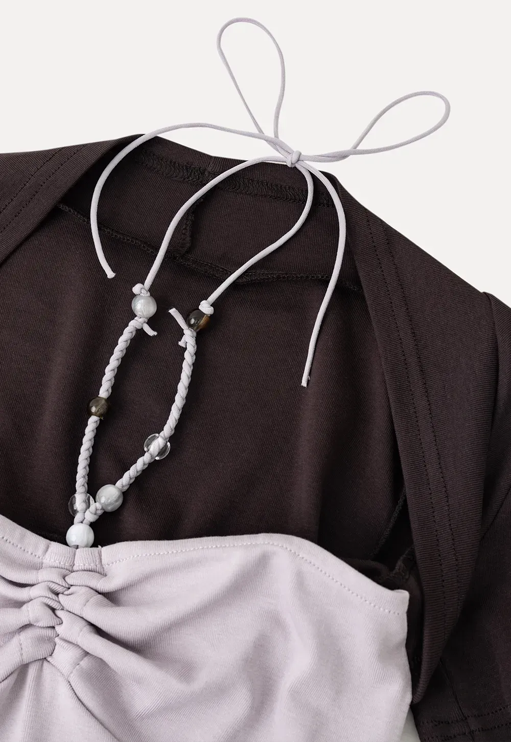 Asymmetrical Neckline Short Sleeve T Shirt
