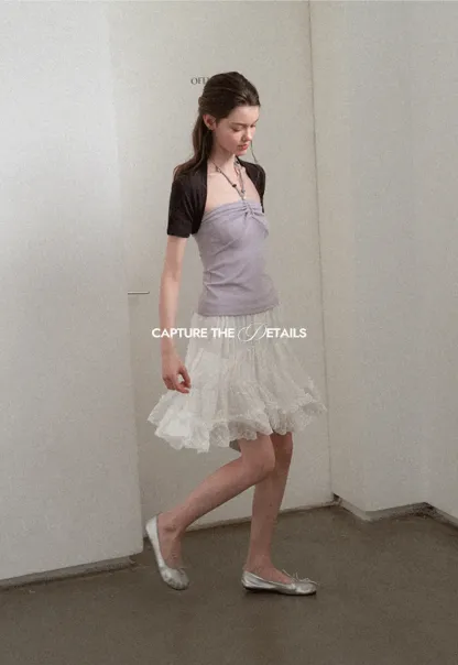 Asymmetrical Neckline Short Sleeve T Shirt