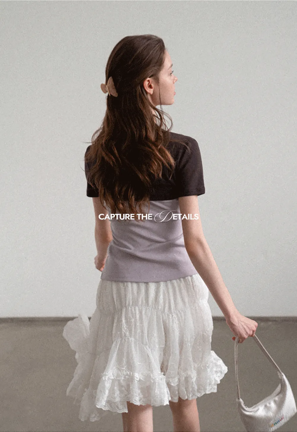 Asymmetrical Neckline Short Sleeve T Shirt