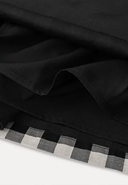 Checkered Halter Neck Tank Top High Waist Skirt Set
