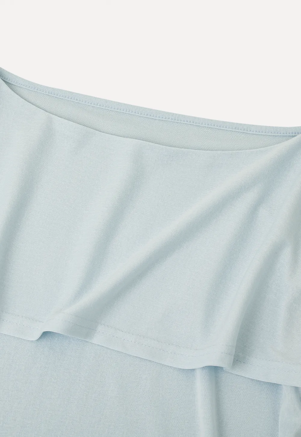 Off Shoulder Dolman Sleeve Layered T Shirt