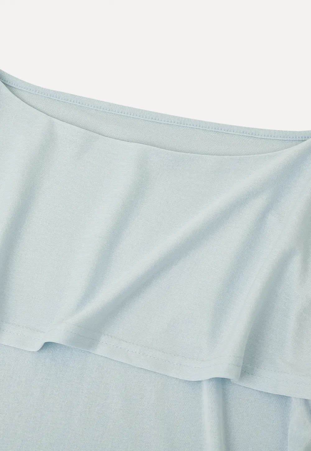 Off Shoulder Dolman Sleeve Layered T Shirt