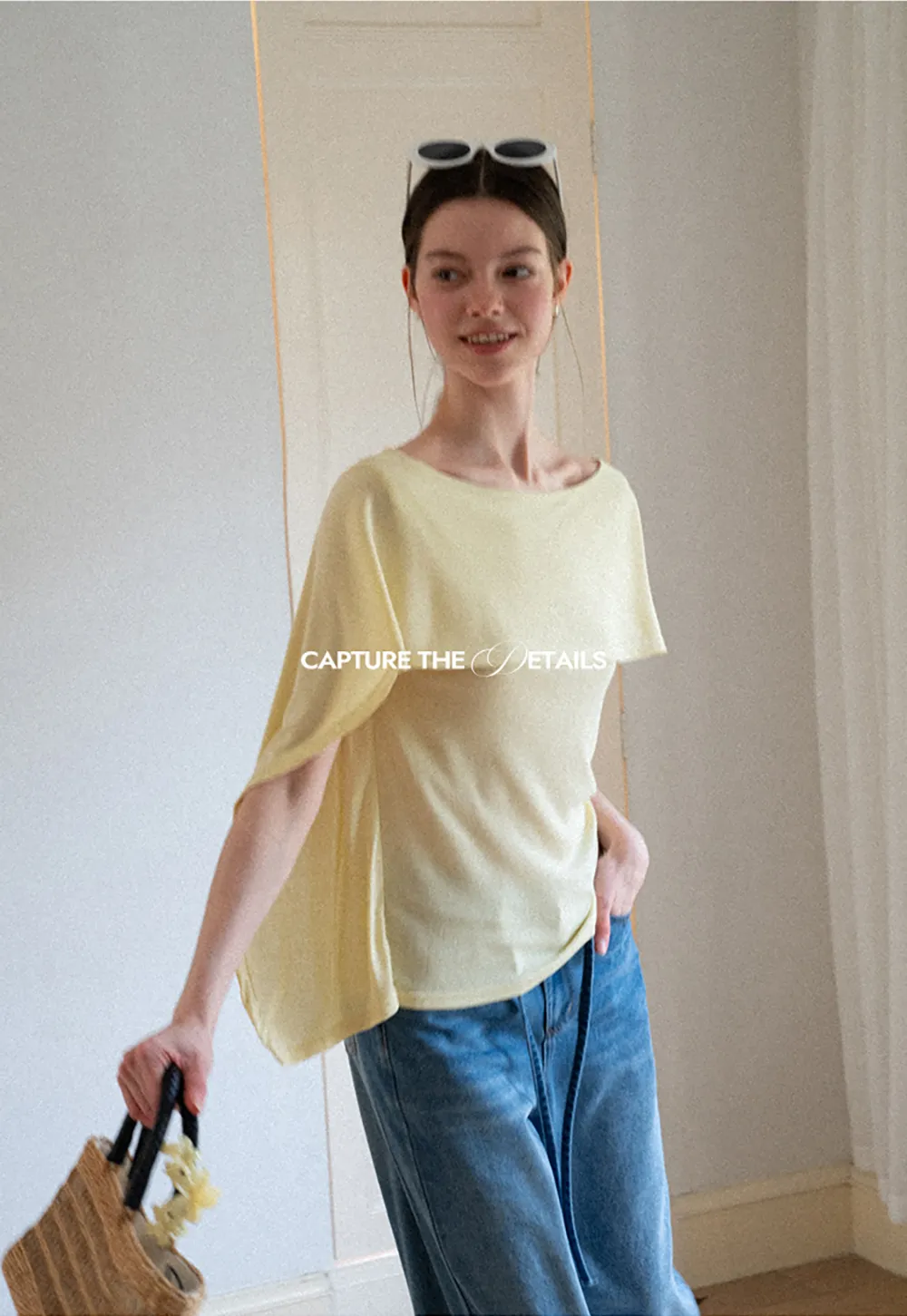 Off Shoulder Dolman Sleeve Layered T Shirt