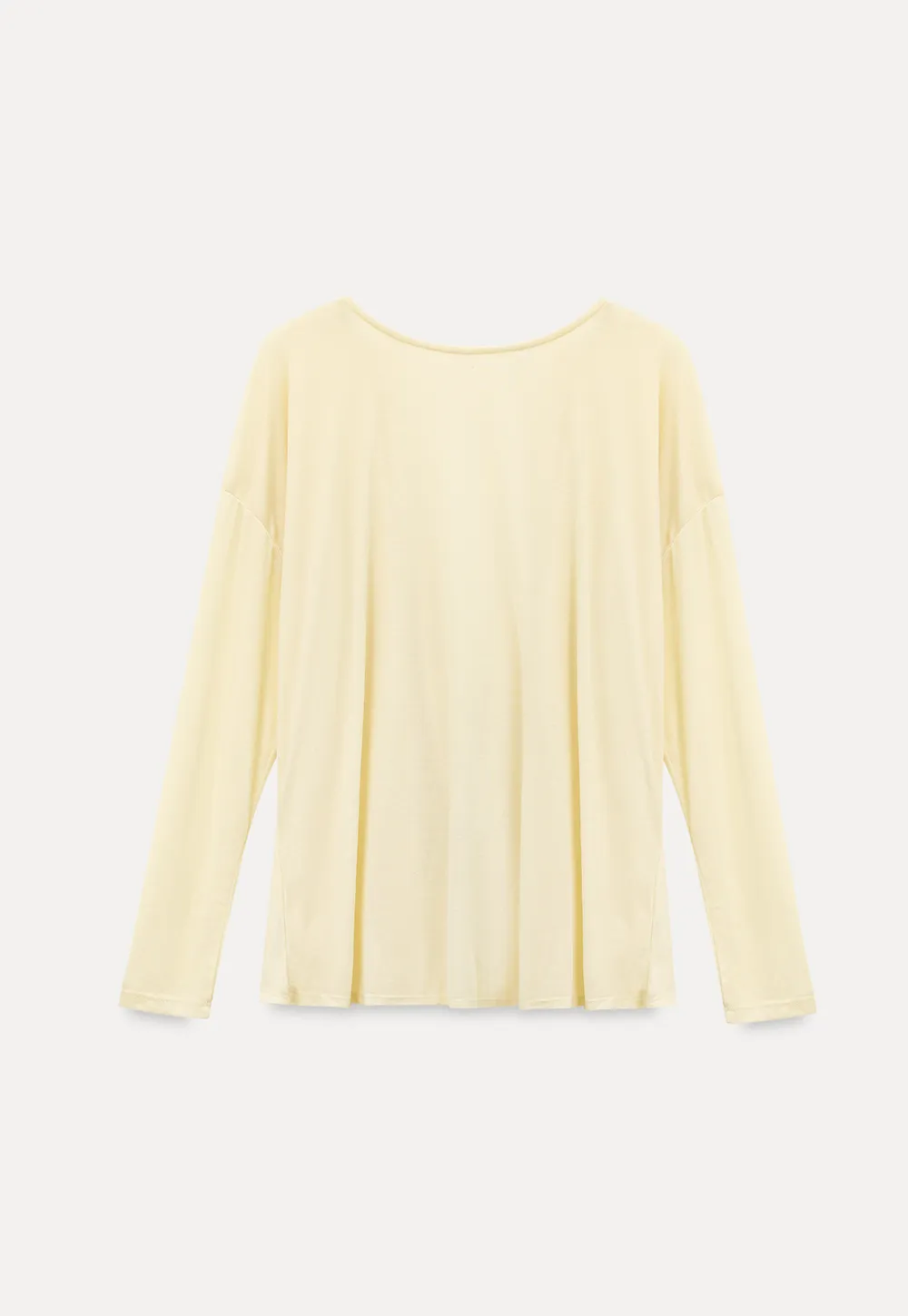 Sheer Back Panel Draped Top