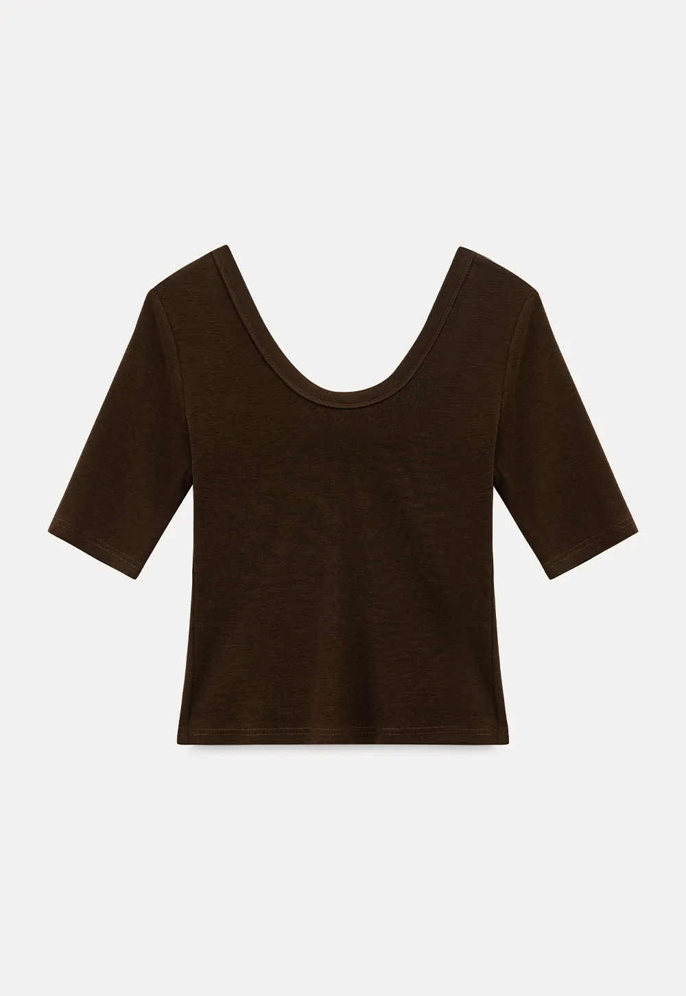 V Neck Short Sleeve Fitted T Shirt