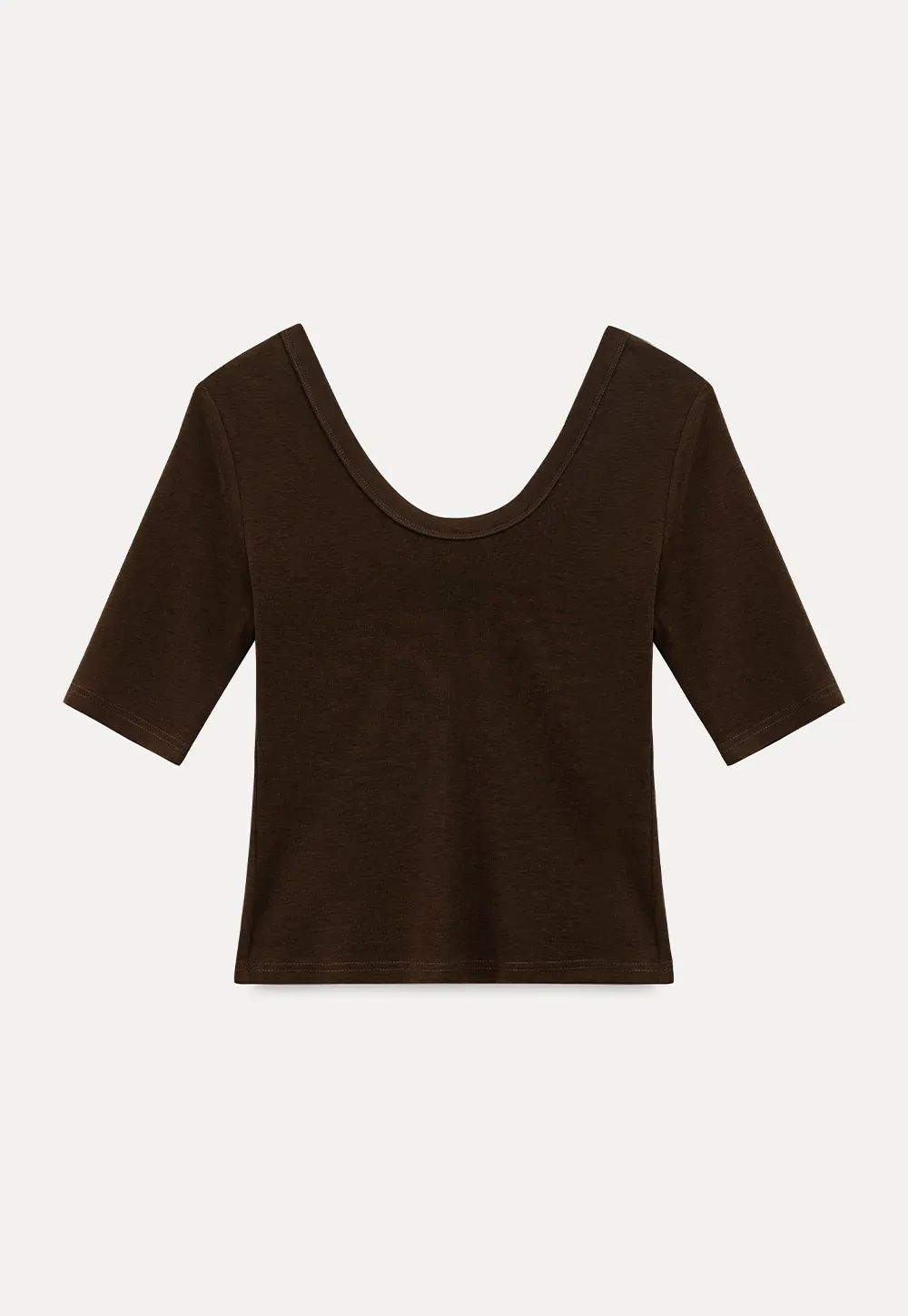 V Neck Short Sleeve Fitted T Shirt