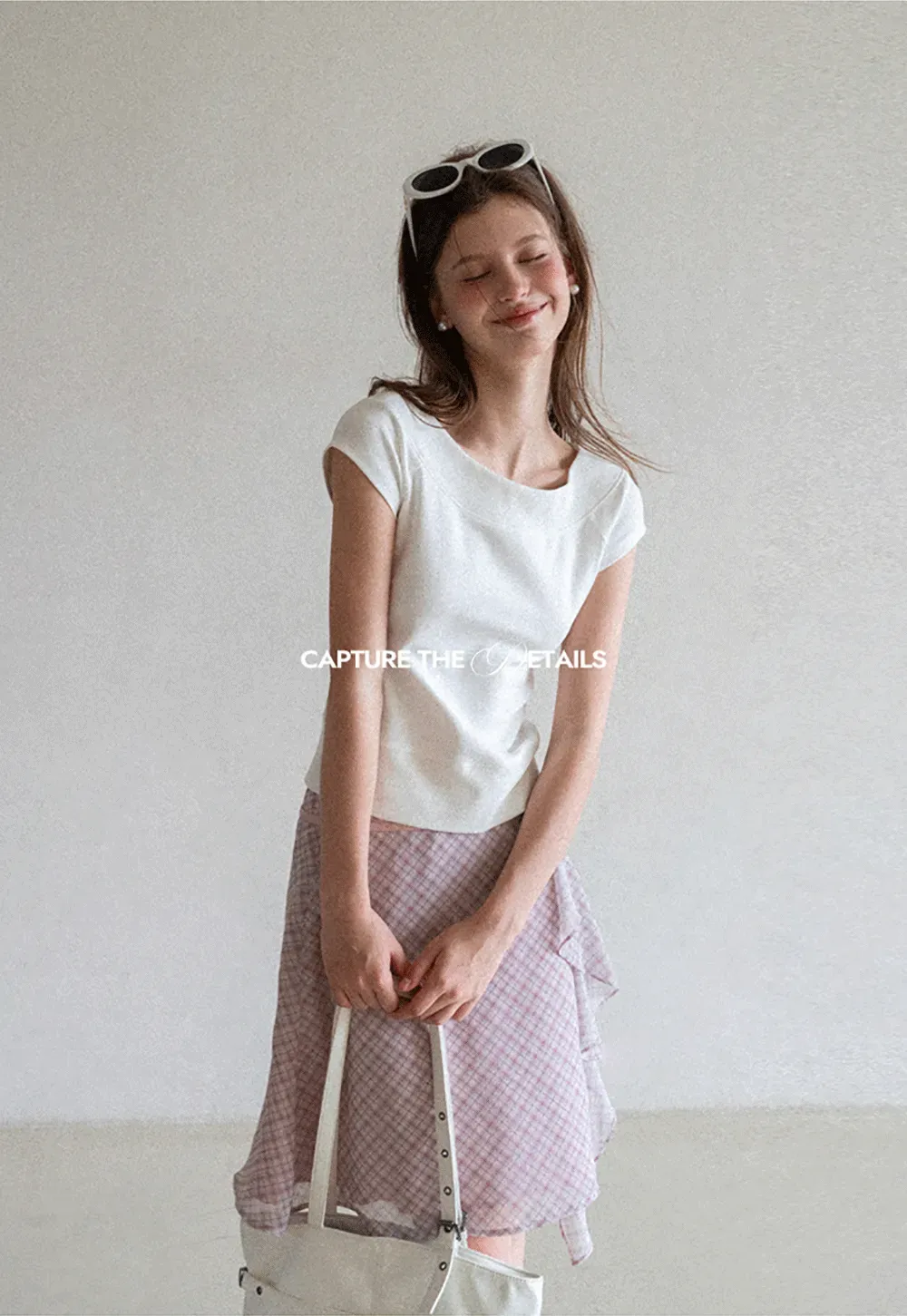 Square Neck Cap Sleeve Knit Top
