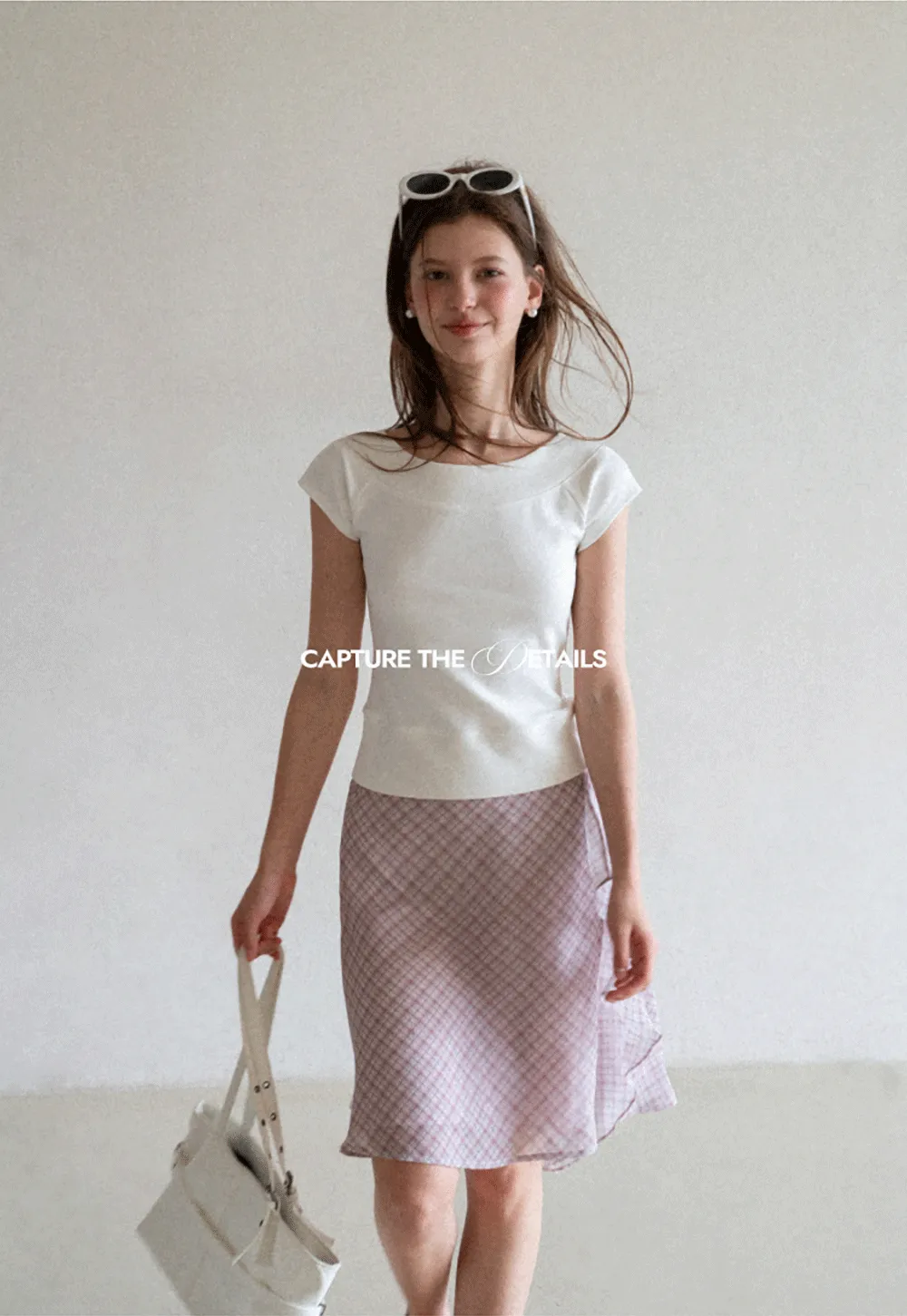 Square Neck Cap Sleeve Knit Top
