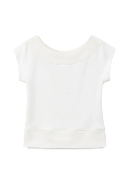 Square Neck Cap Sleeve Knit Top