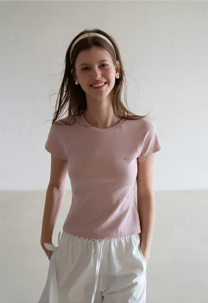 Slim Fit Round Neck Short Sleeve Tshirt
