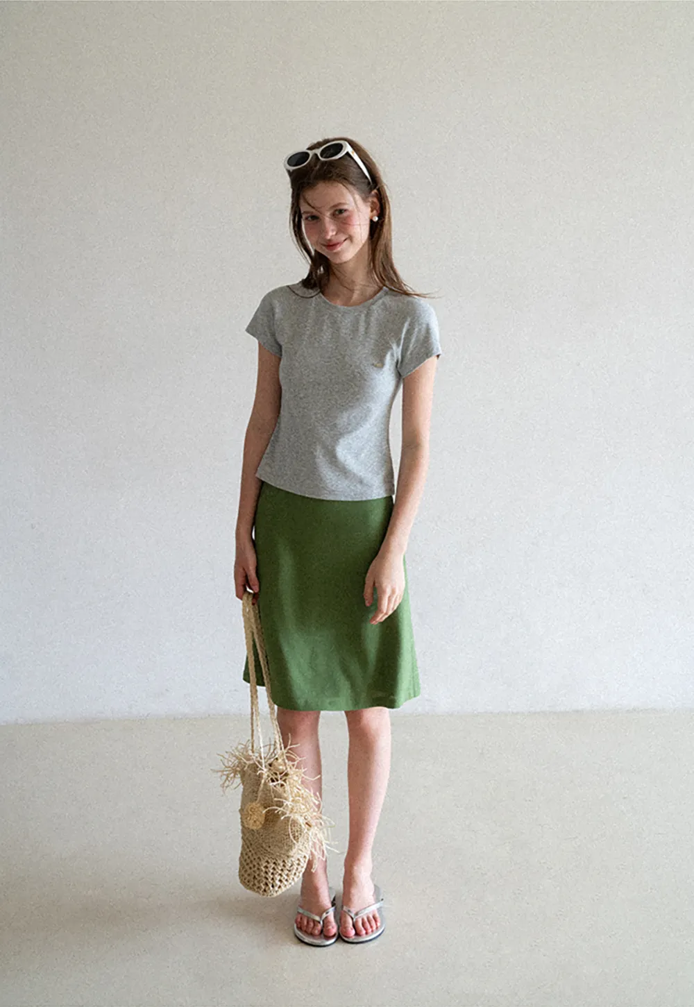 Slim Fit Round Neck Short Sleeve Tshirt