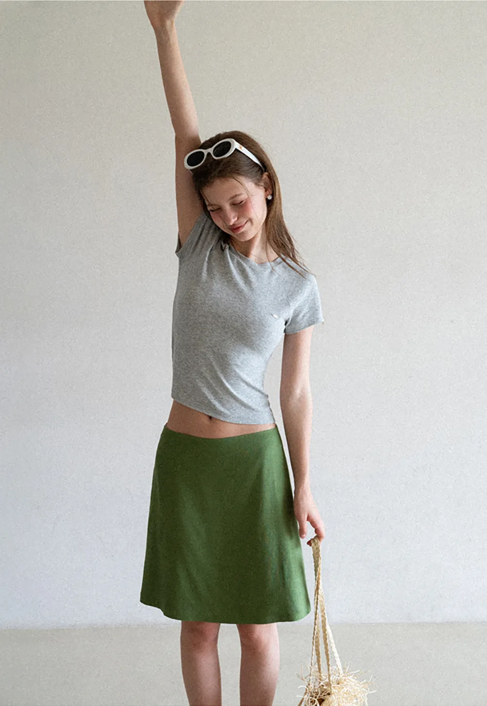 Slim Fit Round Neck Short Sleeve Tshirt