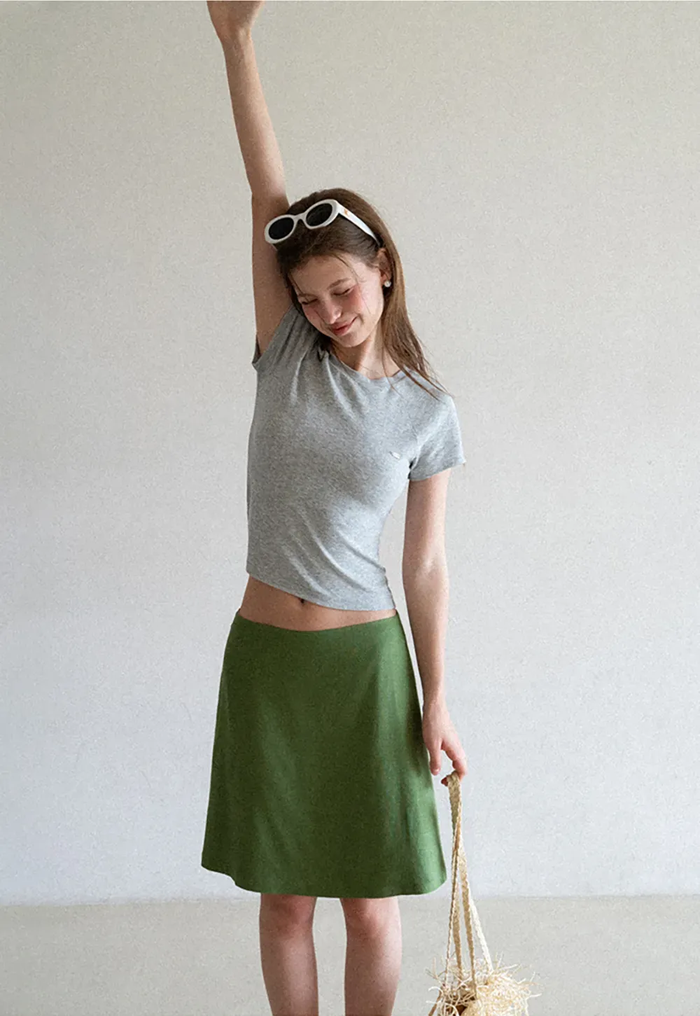 Slim Fit Round Neck Short Sleeve Tshirt
