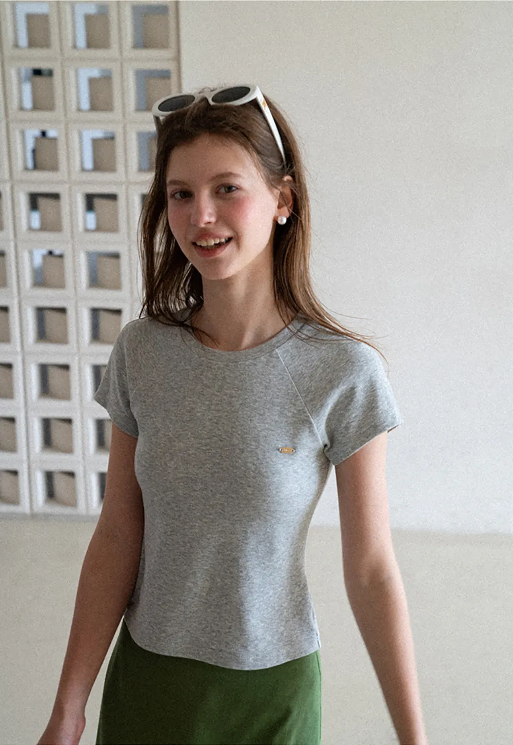 Slim Fit Round Neck Short Sleeve Tshirt