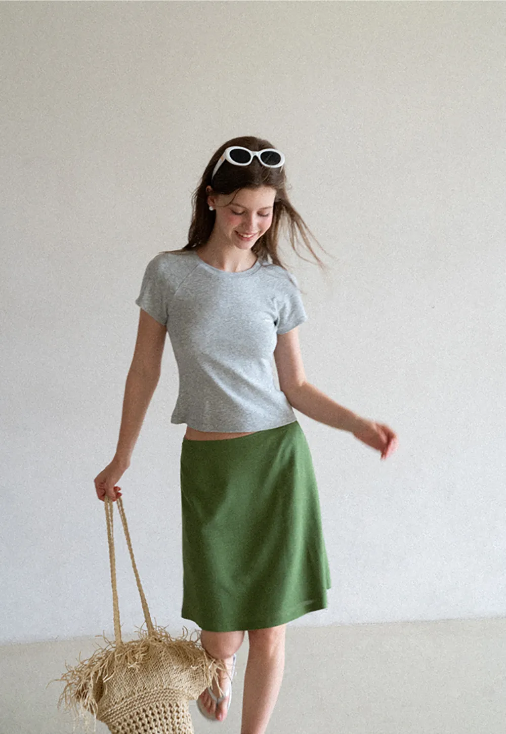 Slim Fit Round Neck Short Sleeve Tshirt