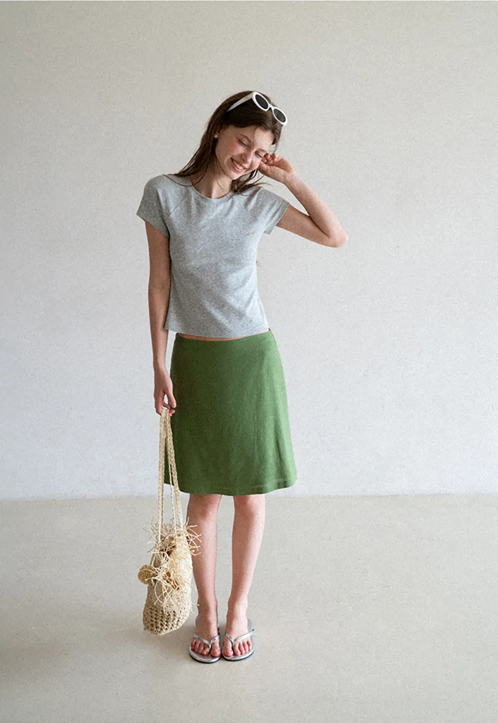 Slim Fit Round Neck Short Sleeve Tshirt