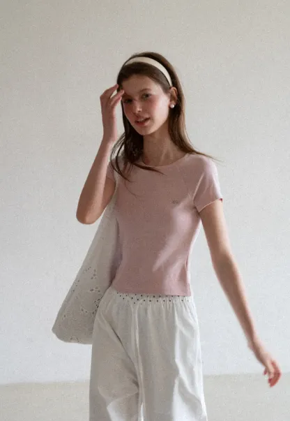 Slim Fit Round Neck Short Sleeve Tshirt