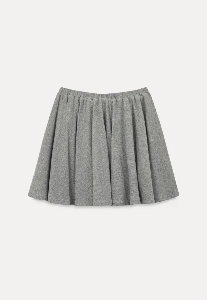 Draped Cap Sleeve Top and Pleated Skirt Set