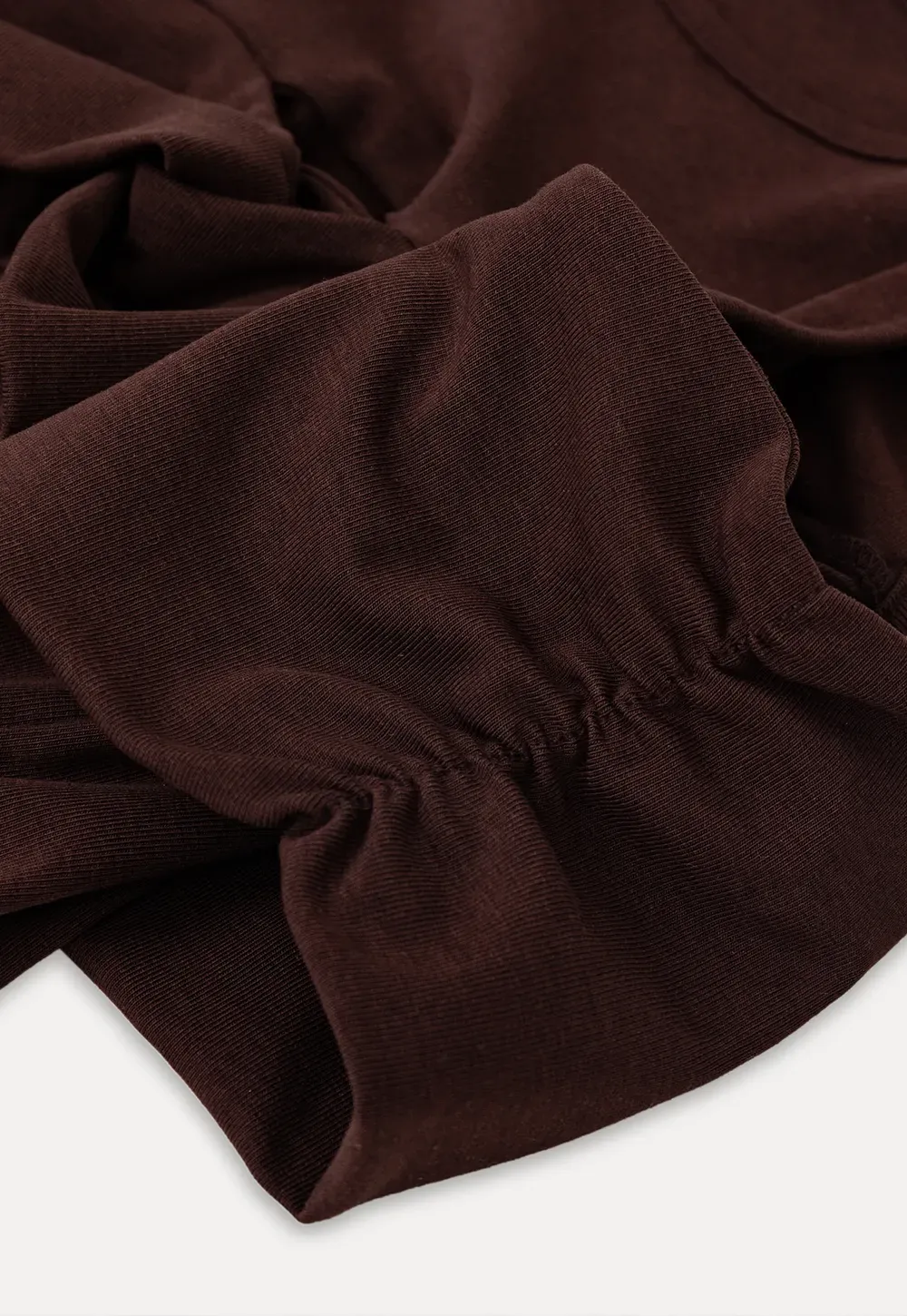 Off Shoulder Twist Front Knit Tshirt