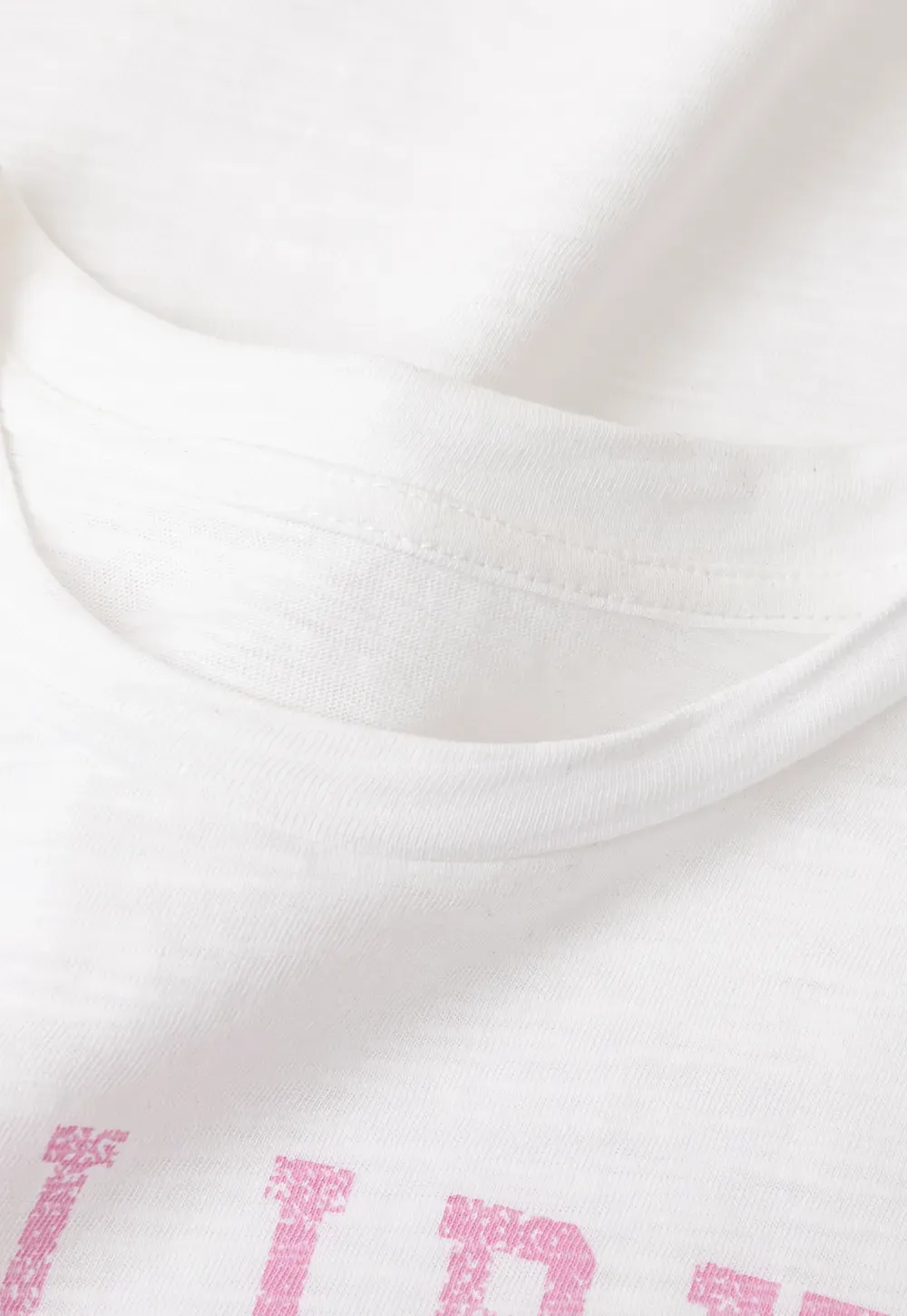 Cropped Graphic Print Short Sleeve Tshirt