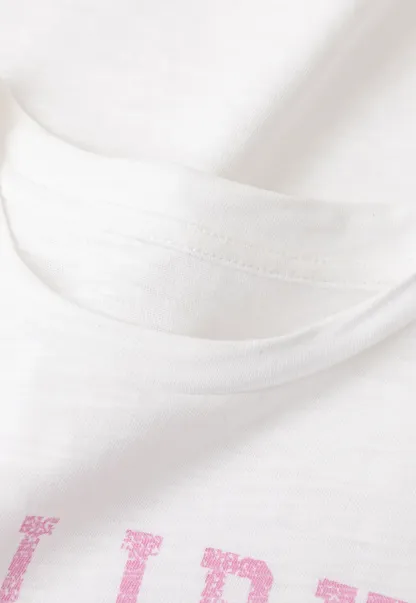 Cropped Graphic Print Short Sleeve Tshirt