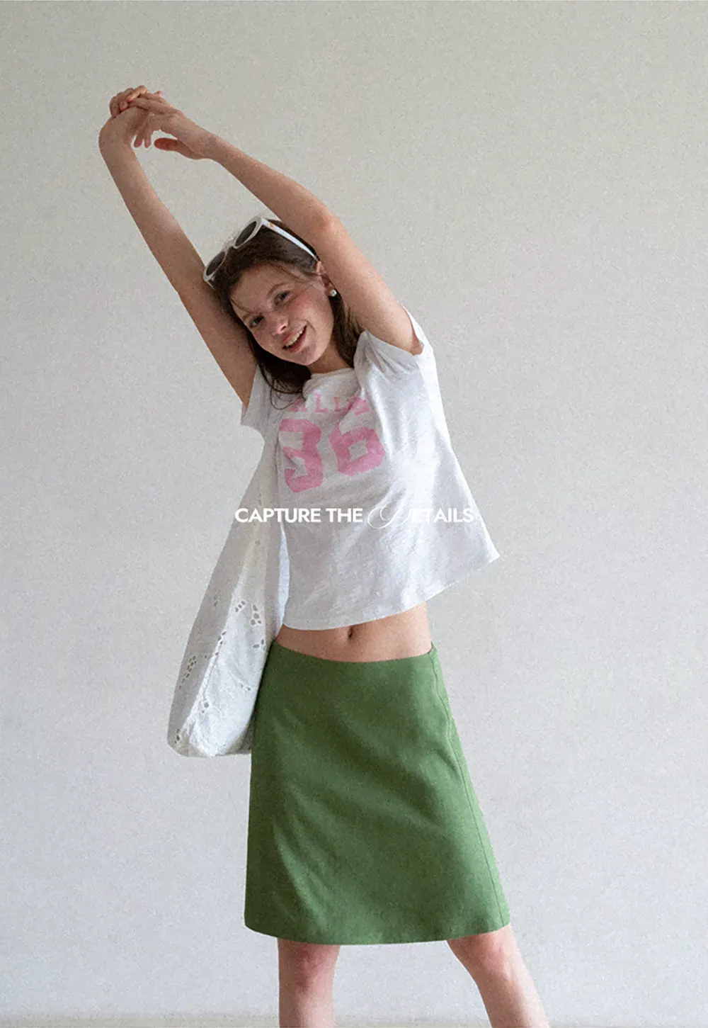 Cropped Graphic Print Short Sleeve Tshirt