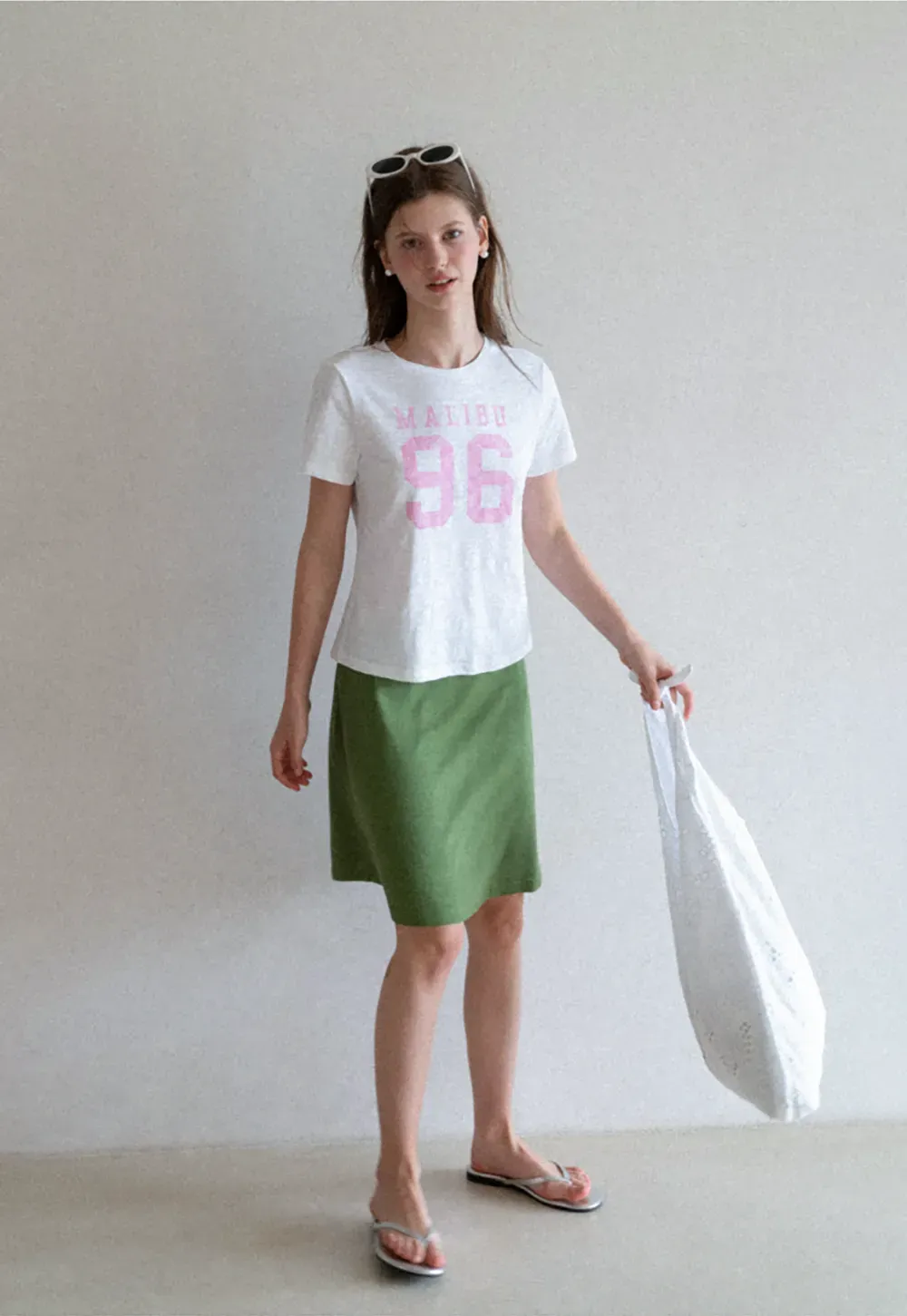Cropped Graphic Print Short Sleeve Tshirt