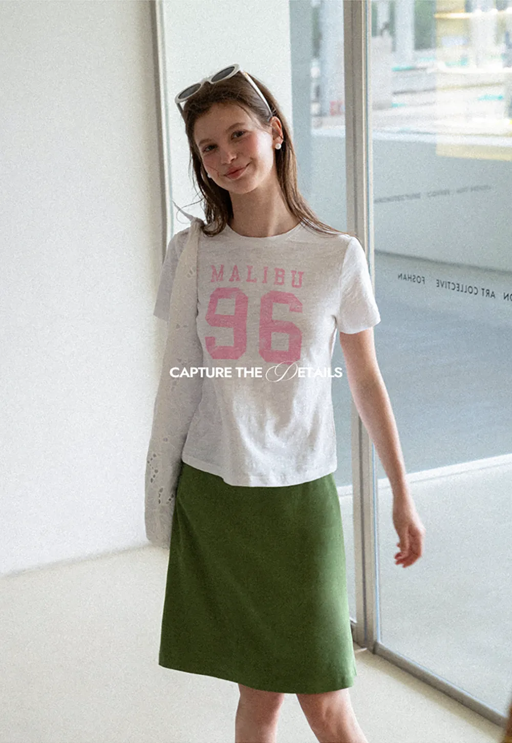 Cropped Graphic Print Short Sleeve Tshirt