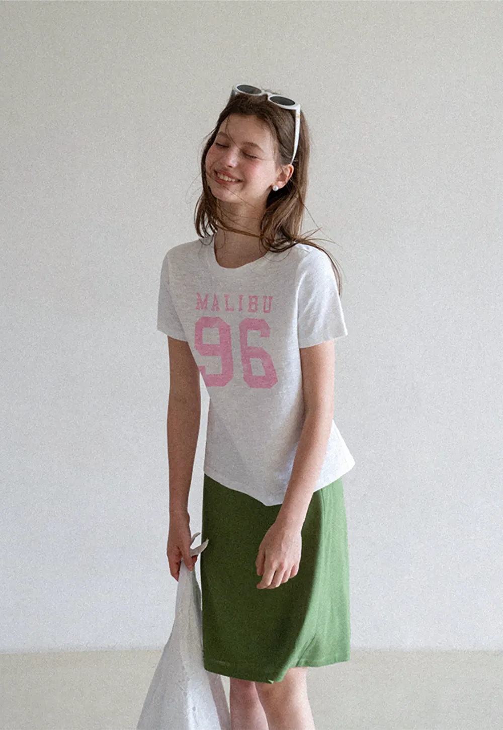 Cropped Graphic Print Short Sleeve Tshirt
