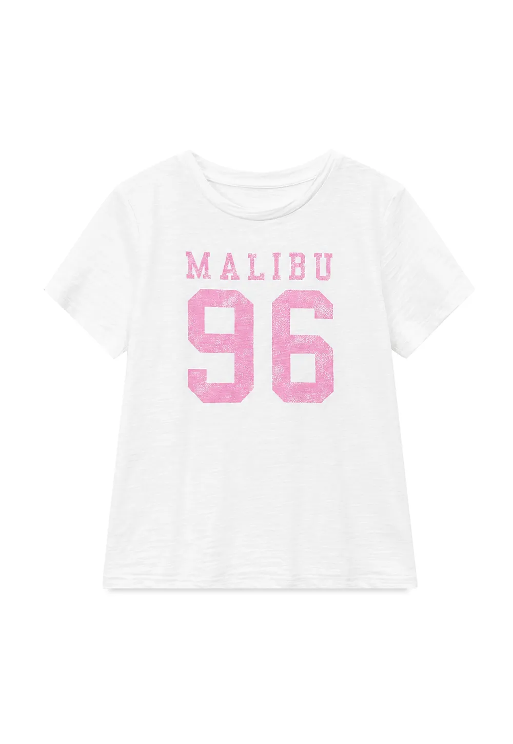 Cropped Graphic Print Short Sleeve Tshirt