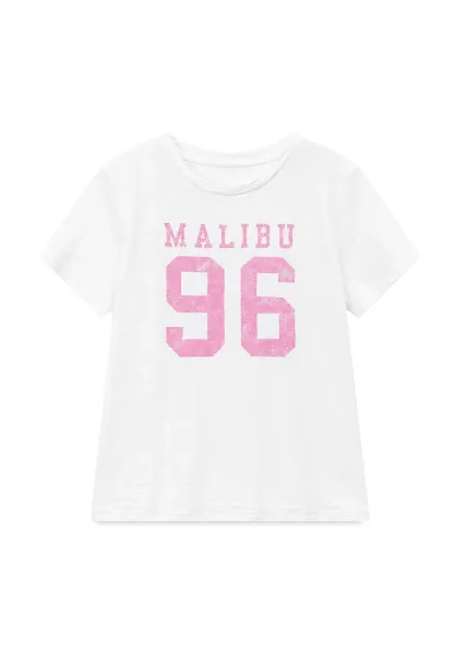 Cropped Graphic Print Short Sleeve Tshirt