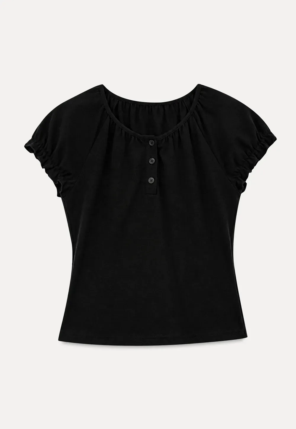 Short Sleeve Henley Neck Tshirt