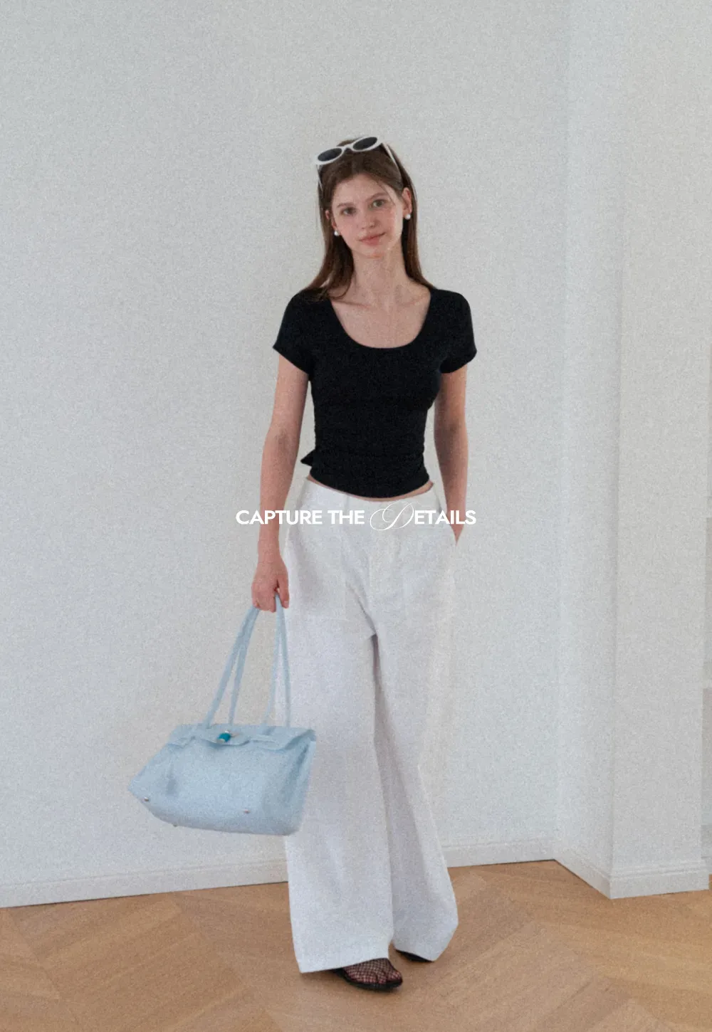 Back Cutout Bow Tie Cropped Tshirt