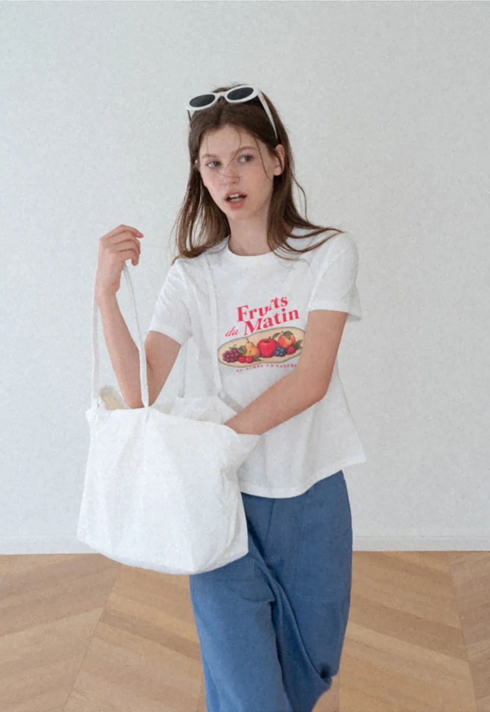Cropped Graphic Print Tshirt