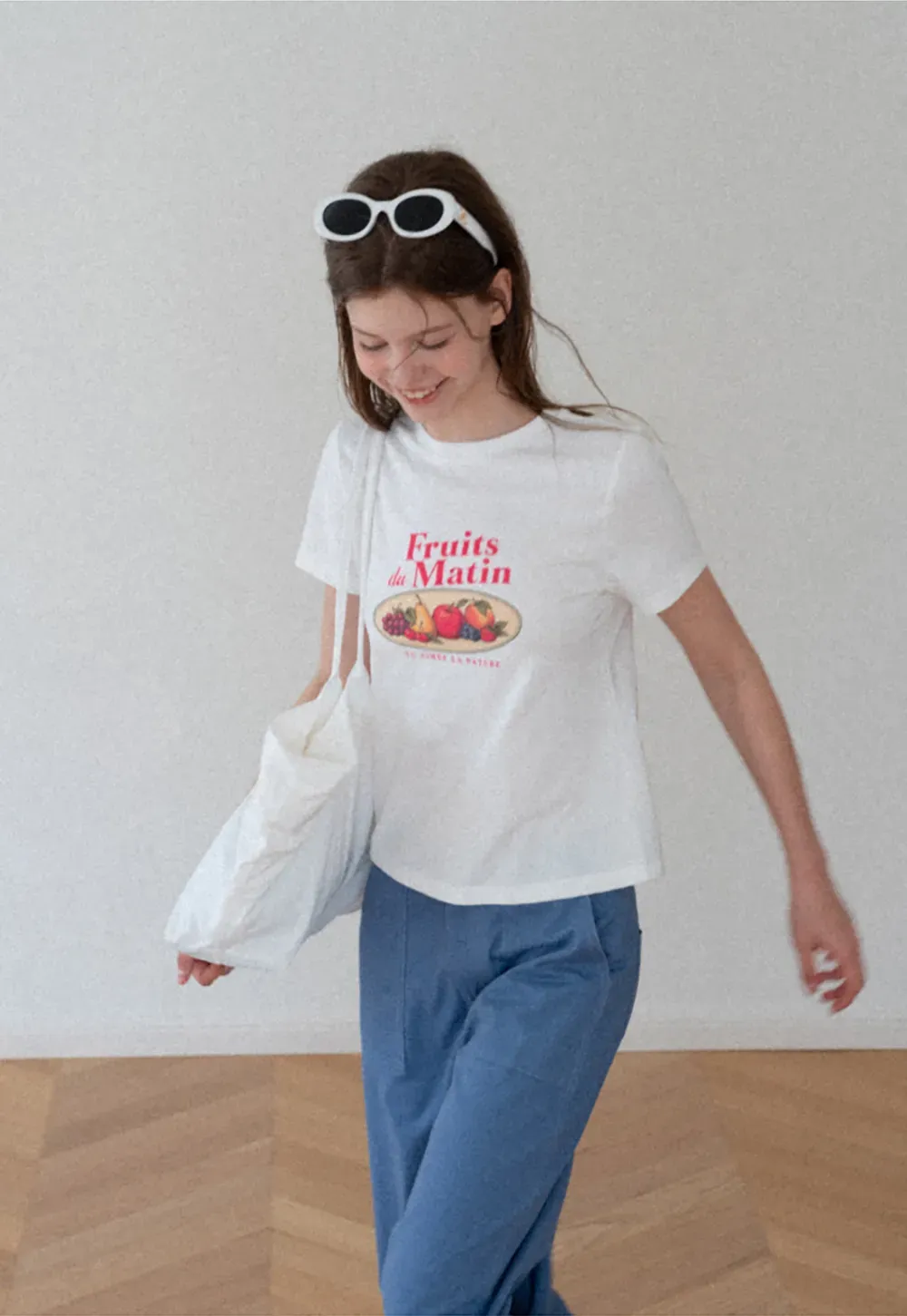 Cropped Graphic Print Tshirt