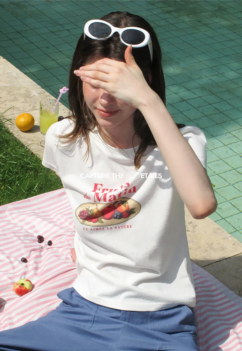 Cropped Graphic Print Tshirt