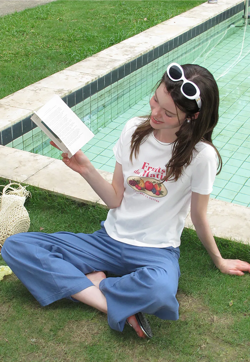Cropped Graphic Print Tshirt