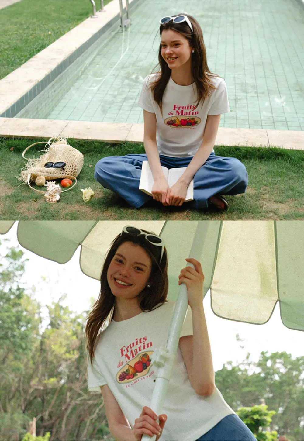 Cropped Graphic Print Tshirt