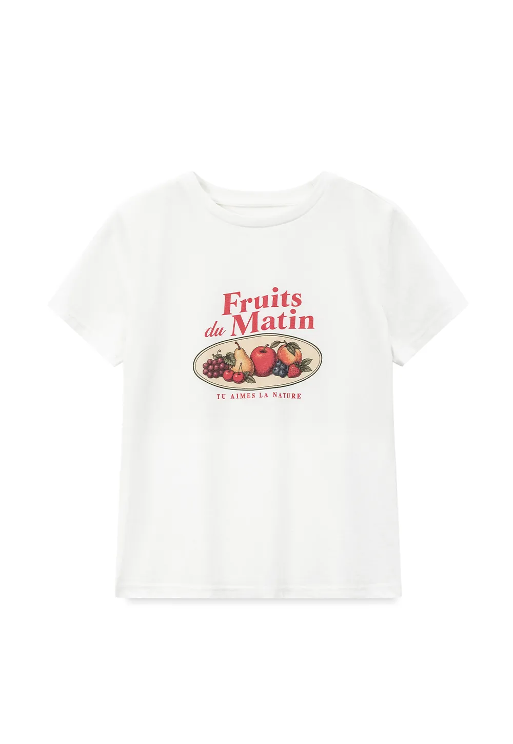 Cropped Graphic Print Tshirt
