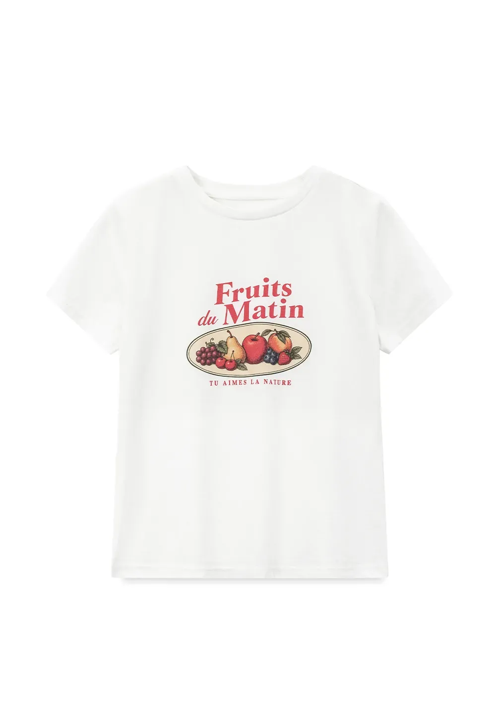 Cropped Graphic Print Tshirt