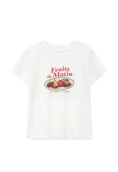 Cropped Graphic Print Tshirt