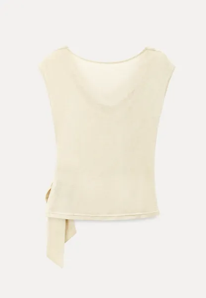 Asymmetrical Draped Wrap Top Tshirt